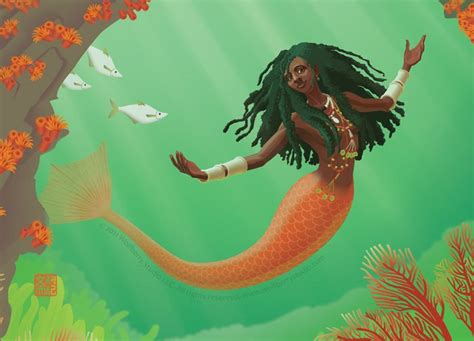 Mami Wata, the most celebrated mermaid-like deity from Africa who ...