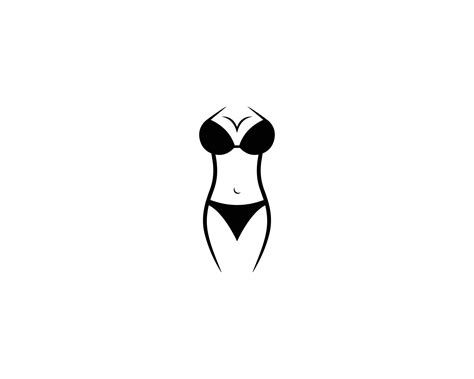 Creative Lingerie Bra Sexy Women Bikini Logo Design Icon Vector Concept Vector Art At