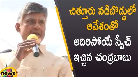 TDP Chief Chandrababu Naidu Excellent Speech At Chittoor AP Floods