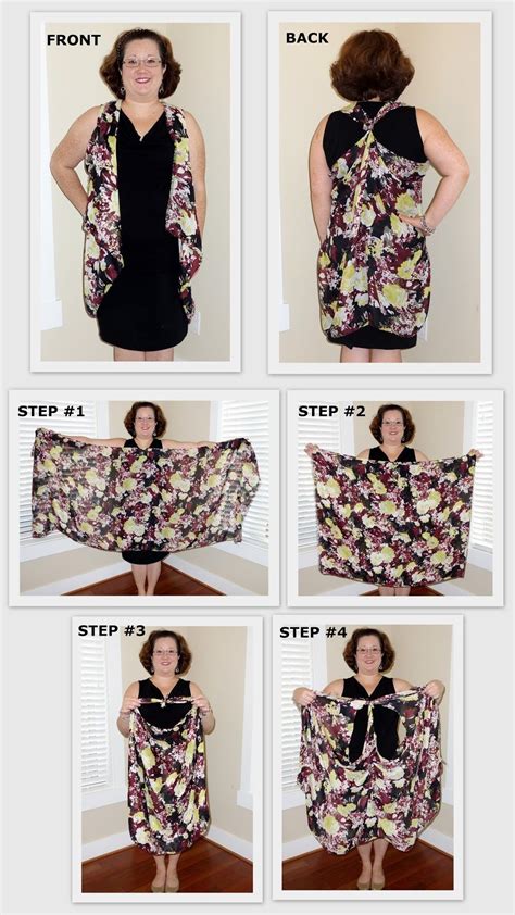 Monica With Kika Blog How To Tie A Scarf Into A Vest How To Wear A