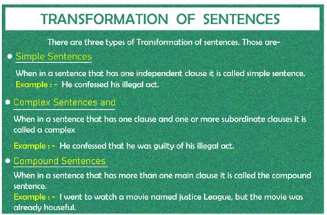 Transformation Of Sentences Javatpoint