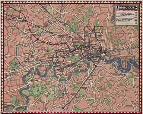 Old London Underground Maps Artofit