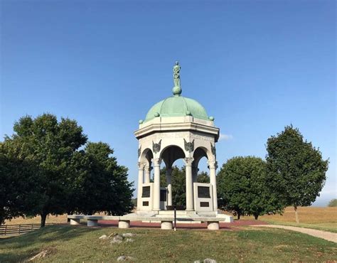 State Monuments At Antietam Civil War Cycling