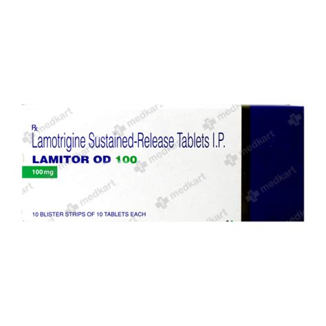 LAMITOR OD 100MG TABLET 10'S, Price, Composition & Generic Alternatives ...