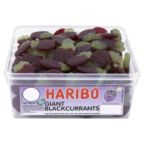 Haribo Sweets Giant Blackcurrants Vegetarian Gummy Sweets | eBay