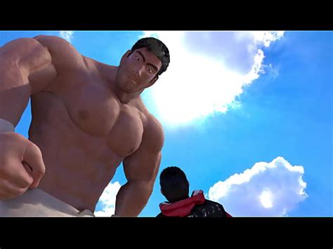 Hombre Gigante Flexionando Sus M Sculos Y Disparando Su Tiro Xvideos