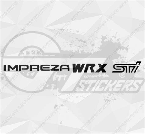 Sticker Subaru Impreza Wrz Sti Adhésif 3M Pro Oracal GTStickers