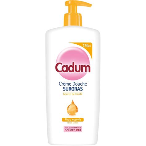 Cadum Cr Me Douche Et Bain Huile D Amande Douce Bio Et Karit Pour