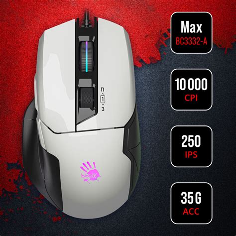 Игровая мышь проводная A4Tech Bloody W70 Max W70 MAX ( PANDA WHITE ...