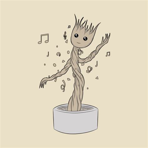 Groot Dance Happy - Baby Groot - T-Shirt | TeePublic