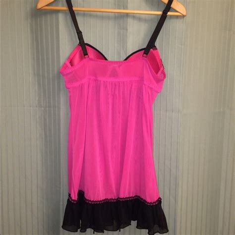 Per Lei Intimates Sleepwear Hot Pink Baby Doll Lingerie Poshmark