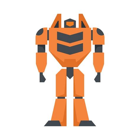 Toy Robot Transformer Icon Flat Isolated Vector 15063379 Vector Art At Vecteezy