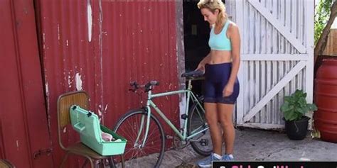 GirlsOutWest Horny Blonde Fucks Her Hairy Pussy Outdoors Tnaflix