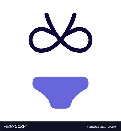 Set Of Stylish Swimsuit Or Bikini Royalty Free Vector Image