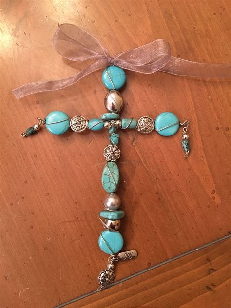 Pin By Kingdom Arts Design On Wire Beaded Crosses Beaded Cross