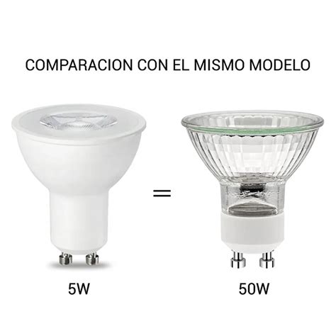 Dicroica Led Gu10 5w 38º Luz Cálida — Serlux