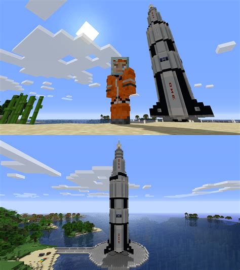 Minecraft Rocket Ship