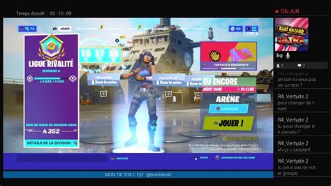 live fornite arène solo duo trio ou crea avec vous