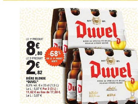 Promo Bi Re Blonde Duvel Chez E Leclerc Icatalogue Fr