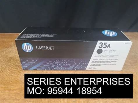 HP 35A Black Original LaserJet Toner Cartridge, CB435A, For Laser ...