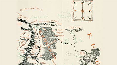 Bbc Radio 5 Live 5 Live In Short Rare Map Of Tolkiens Middle Earth