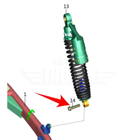 Tornillo De Amortiguador Trasero Avenger Pulsar Neon