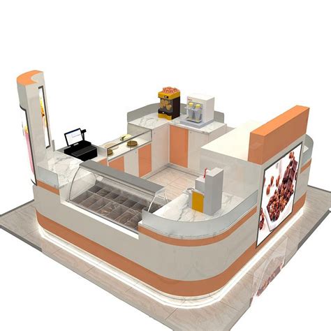 Popcorn sweet corn kiosk shopping mall retail kiosk customize for you