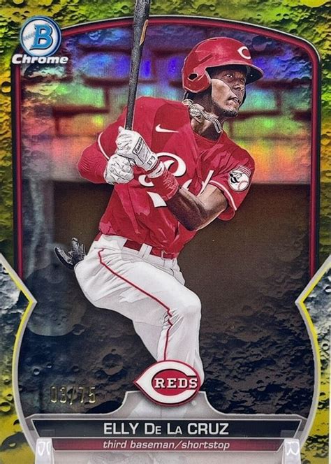 Elly De La Cruz Bowman Bcp Chrome Prospects Yellow Lunar