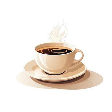 Premium Photo Hot Coffee Cup Vector Illustration In Kawaii Anime