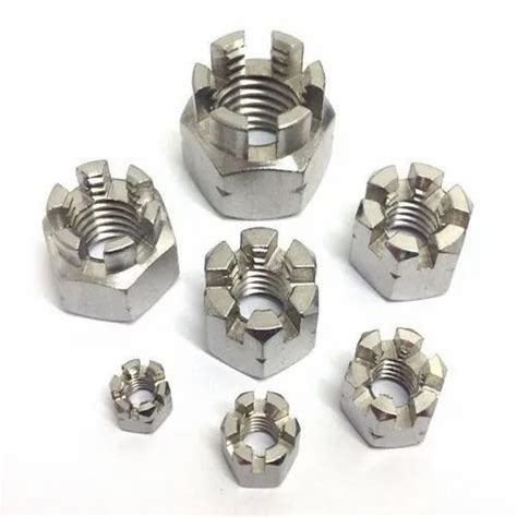 Hexagonal Stainless Steel Castle Nut At Rs 0 65 Piece In Vadodara ID