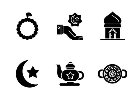 Muslim Vector Icon Set 17358059 Vector Art At Vecteezy