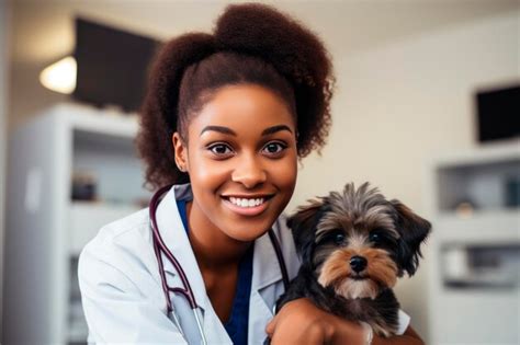 Premium Ai Image Vet Clinic A Dog At An Appointment With A