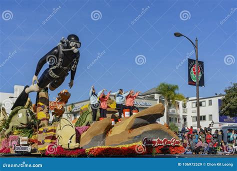 Taiwan China Airlines S Float In The Famous Rose Parade Editorial Stock