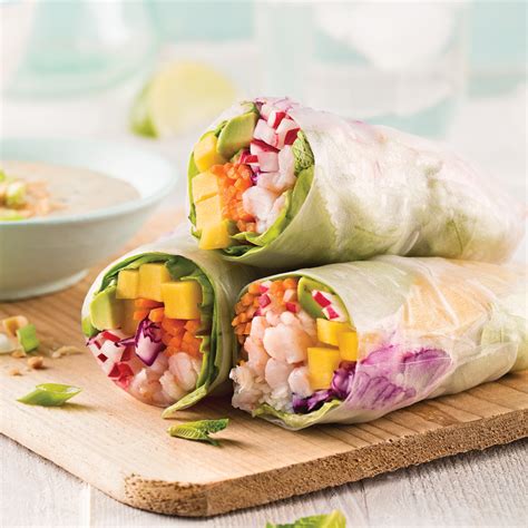 Rouleaux De Printemps Crevettes Et Mangue Les Recettes De Caty