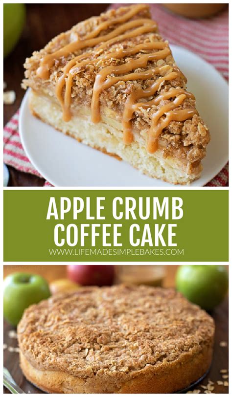 Apple Crumb Coffee Cake Caramel Drizzle Life Made Simple Bakes