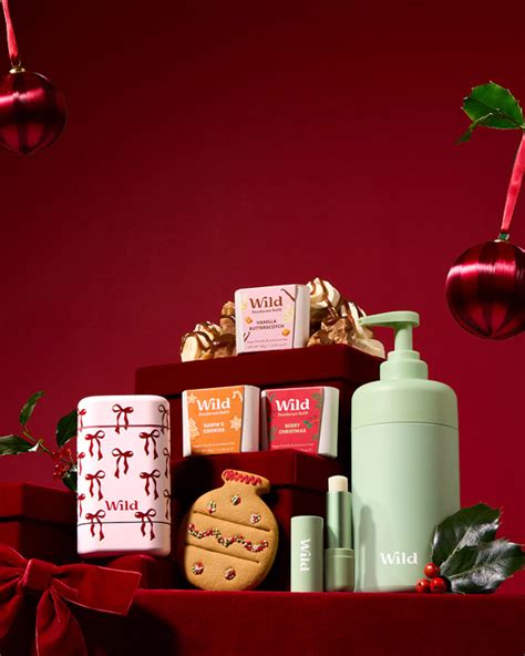 Christmas Deodorant Giftset| Festive Case & Scents | Wild