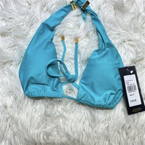 Vix Swim Vix Paula Hermanny Aqua Bikini Bia Tube Triangle Top Small Nwt Poshmark