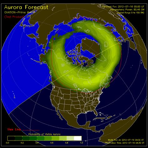 Aurora Borealis Map