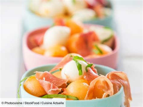 Salade De Melon Mozzarella Et Jambon De Parme Facile Et Rapide