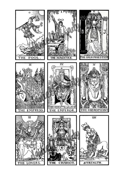 Printable Major Arcana Tarot Cards