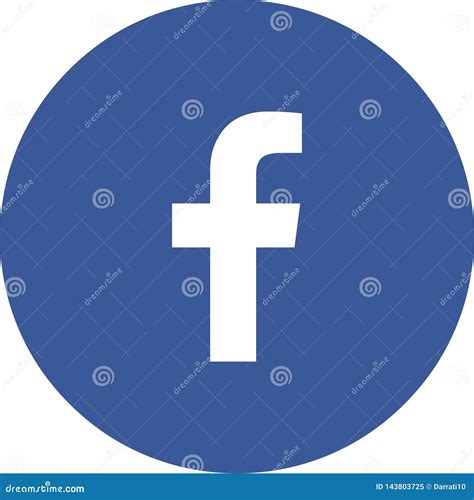 Icon Logo Facebook Vector Color Editorial Image - Illustration of vector, icon: 143803725