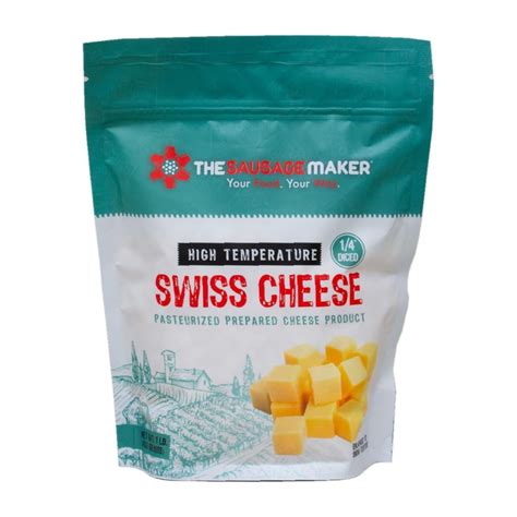 LZHF® High Temp Swiss Cheese 1 Lb Hi-Temp Cheese For Sausage Making, 1/ ...