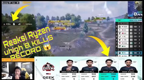 UHIGH NGAMUK 8 KILL SENDIRI Reaksi Ryzen Ketika Geek WWCD 17 KILL