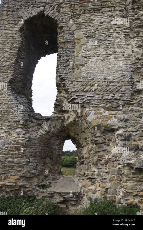 The Ruin Of The Original Knepp Castle On The Knepp Estate West Sussex