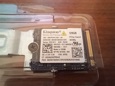 KINGSTON 128 GB M.2 SSD PCIe 4.0