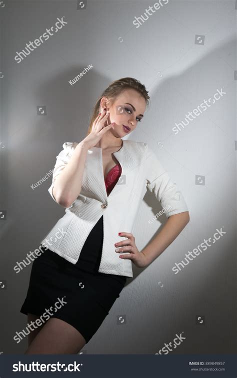 Sexy Confident Business Woman Lingerie Stock Photo Shutterstock
