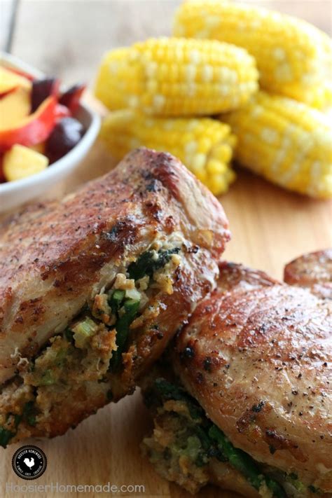 Grilled Stuffed Pork Chops Hoosier Homemade
