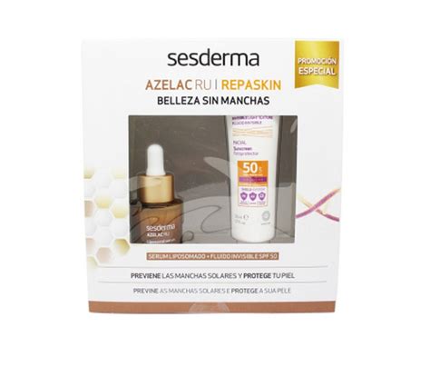 Sesderma Pack Azelac Ru Serum 30ml + Repaskin SPF50 Fluido Invisible ...