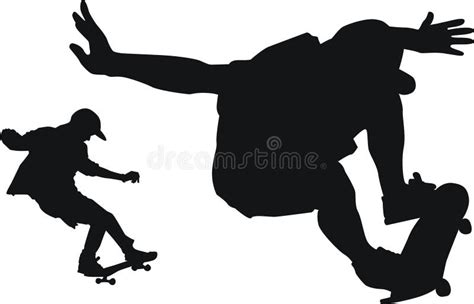 Set Of Skateboard Icon In Extreme Action Stock Vector Illustration Of Board Skate 55075090