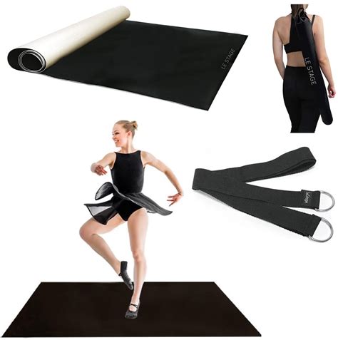 LeStage Dance Floor – Portable Dance Floor Mat with Stretch Strap ...